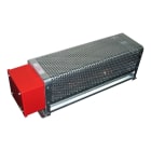 BHN Thermique - Radiateur ailet acier 1500W-IP55-230V-400V3(N) avec gril prot-365x165x200mm-4,8k