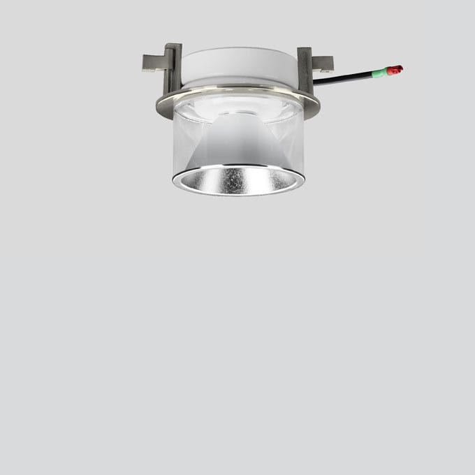 Bega - Plafonniers encastrés-spots, Aluminium poli · 3000 K