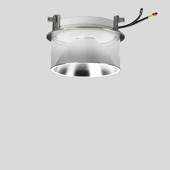 Bega - Plafonniers encastrés-spots, Aluminium poli · 3000 K