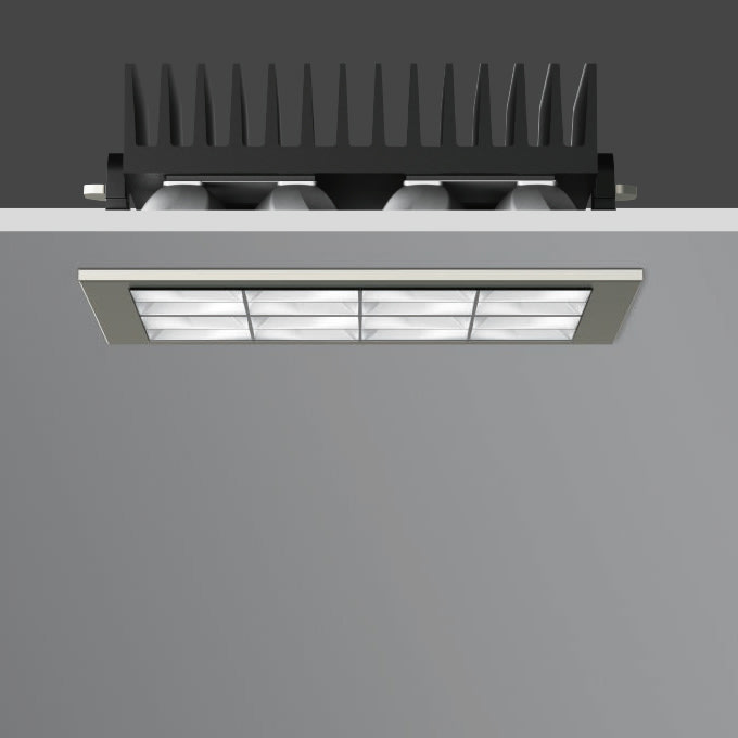 Bega - Plafonnier de grande, Acier inoxydable · 3000 K