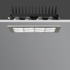 Bega - Plafonnier de grande, Acier inoxydable · 3000 K