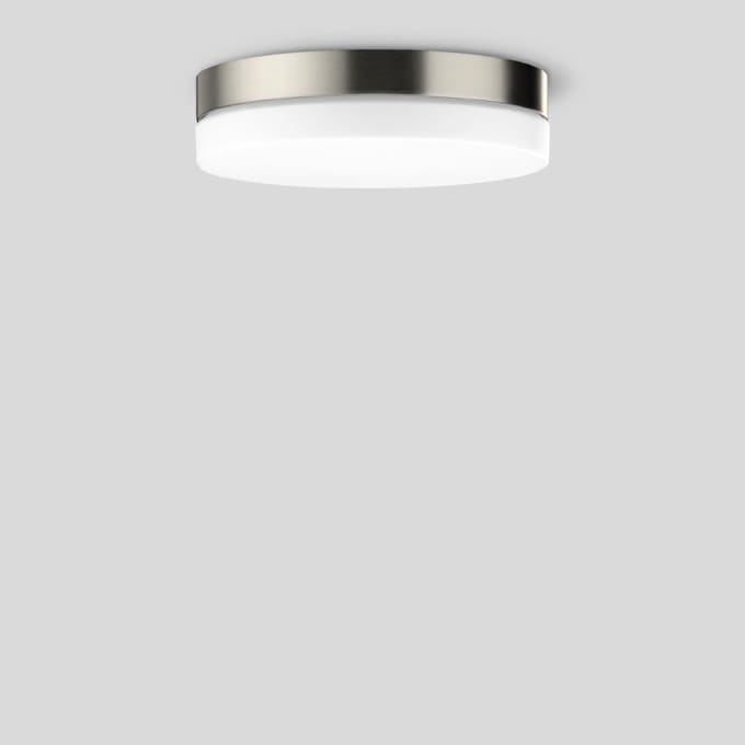 Bega - Plafonnier et applique, pour l'intérieur, Acier inoxydable · 3000 K