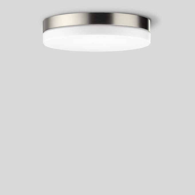 Bega - Plafonnier et applique, pour l'intérieur, Acier inoxydable · 3000 K