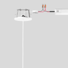 Bega - Cache-piton encastré, Blanc satiné