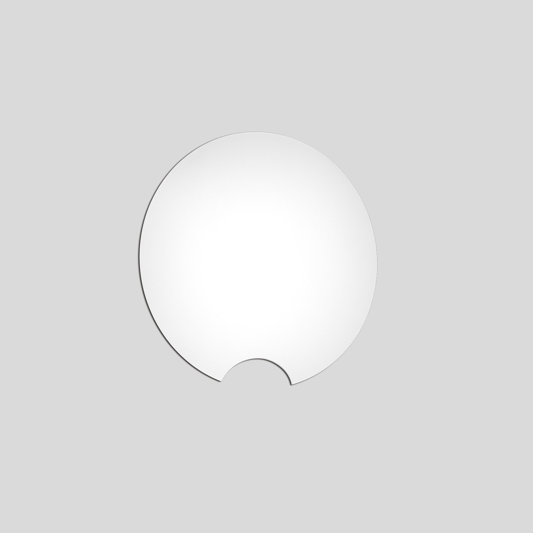 Bega - Panneau mural D=400, blanc satiné