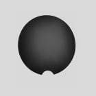 Bega - Panneau mural D=590, noir satiné