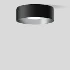 Bega - Plafonnier, Noir satiné/alu · 3000 K