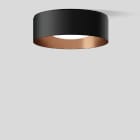 Bega - Plafonnier, Noir satiné/cuivre · 3000 K