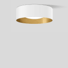 Bega - Plafonnier, Blanc satiné/laiton · 3000 K