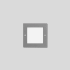 Bega - Applique encastrée, pour intérieur et extérieur, Argent · 3000 K