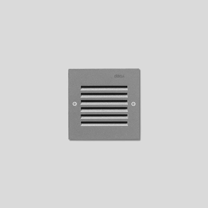 Bega - Applique encastrée, pour intérieur et extérieur, Argent · 4000 K