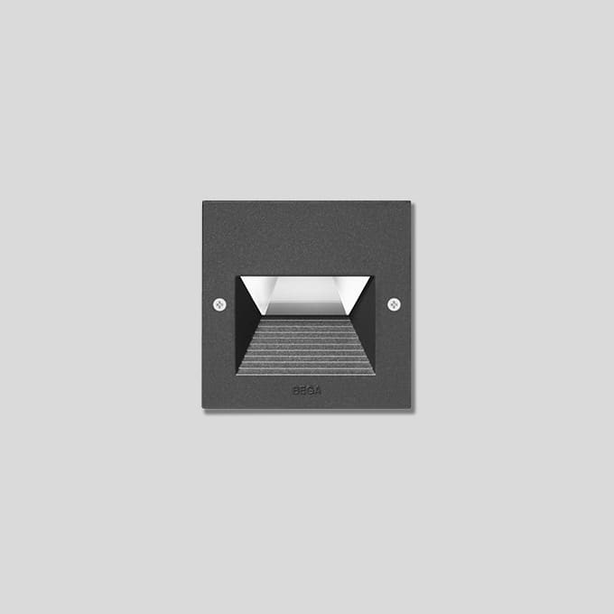 Bega - Applique encastrée, pour intérieur et extérieur, Graphite · 3000 K