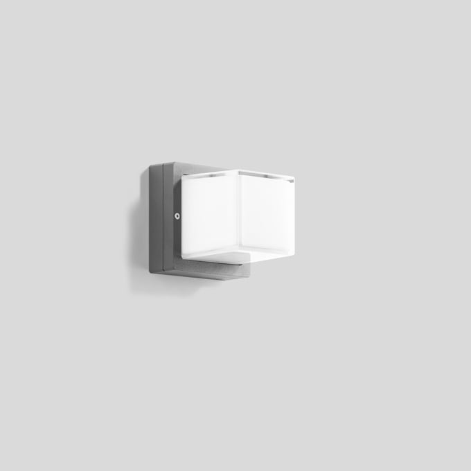 Bega - Plafon./applique/lum. pilastre, pour intérieur et extérieur, Argent · 4000 K