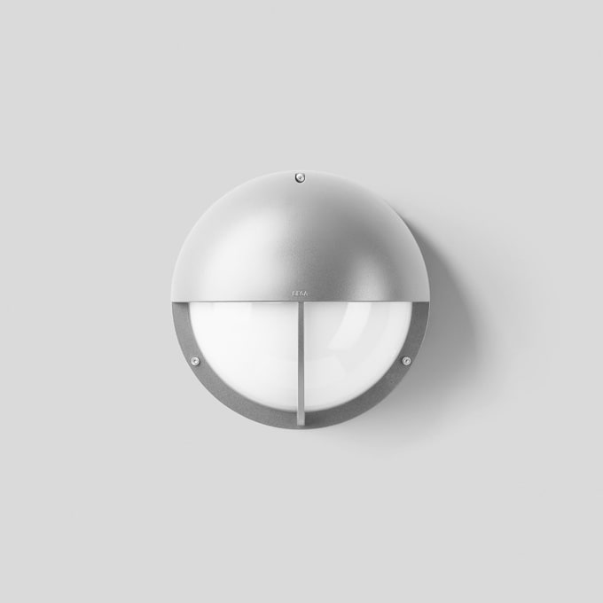 Bega - Applique, pour intérieur et extérieur, Argent · 3000 K, en plus gratuit 1 x