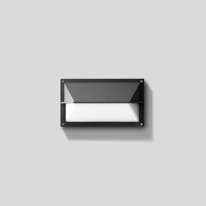 Bega - Applique, pour intérieur et extérieur, Graphite · 3000 K, en plus gratuit 2 x