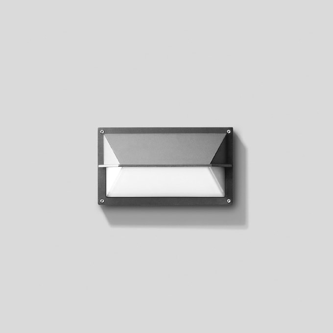 Bega - Applique, pour intérieur et extérieur, Argent · 4000 K