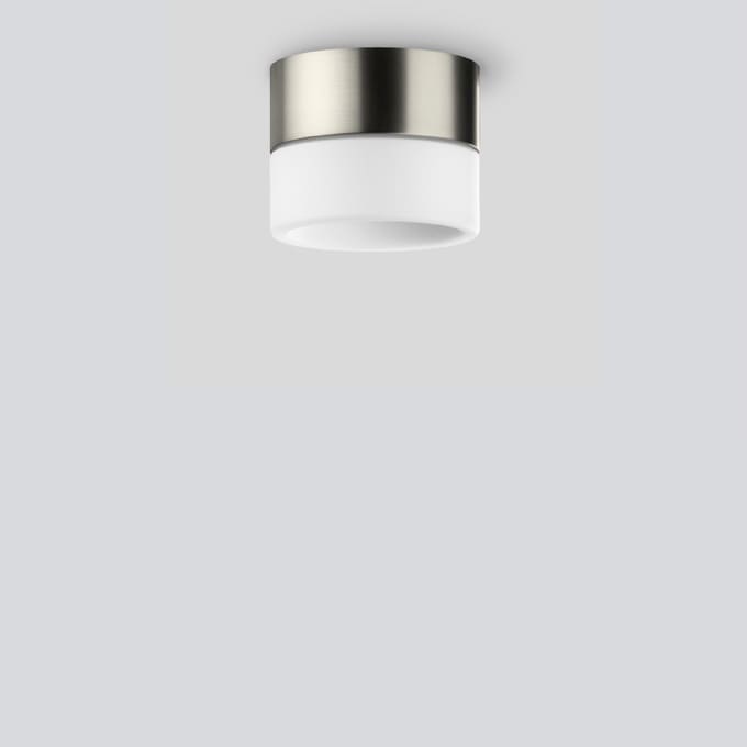 Bega - Plafonnier, pour l'intérieur, Acier inoxydable · 3000 K