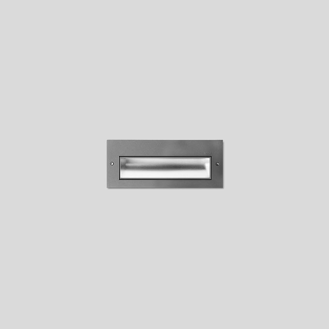 Bega - Applique encastrée, pour intérieur et extérieur, Argent · 3000 K