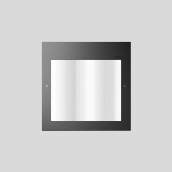 Bega - App. encastr. + éclairage sec., pour intérieur et extérieur, Graphite · 3000 K