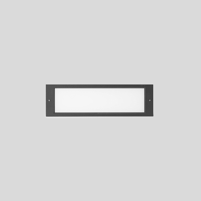 Bega - App. encastr. + éclairage sec., pour intérieur et extérieur, Graphite · 3000 K
