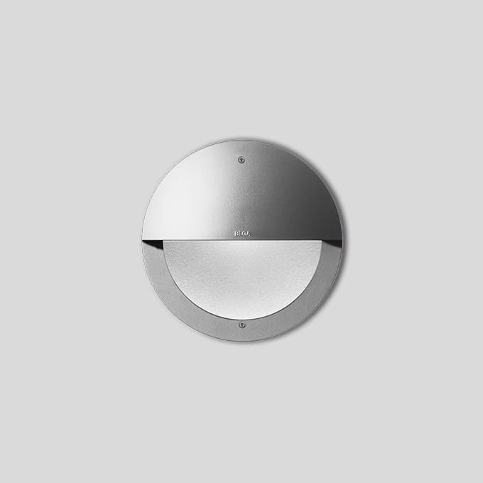 Bega - Applique encastrée, pour intérieur et extérieur, Argent · 4000 K