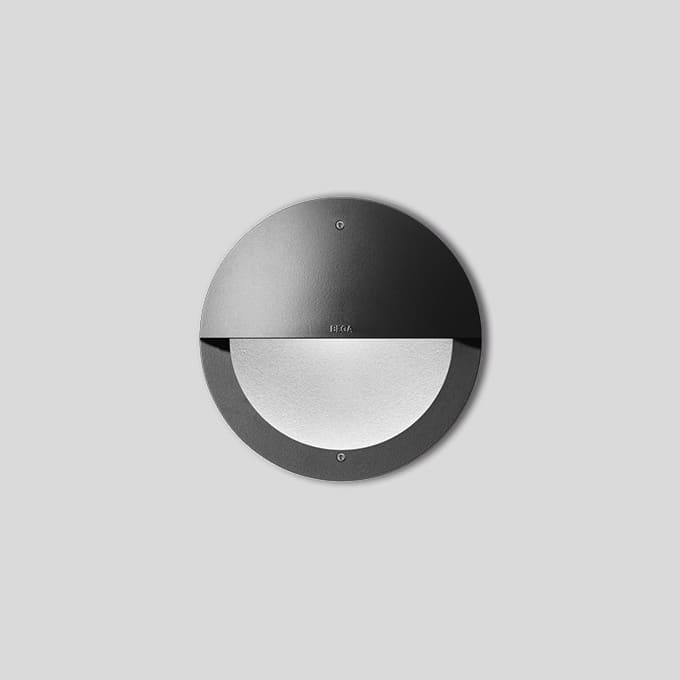 Bega - Applique encastrée, pour intérieur et extérieur, Graphite · 3000 K