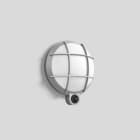 Bega - Applique avec capteur PIR, pour intérieur et extérieur, Argent · 4000 K