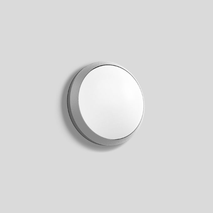 Bega - Applique et plafonnier, pour intérieur et extérieur, Argent · 3000 K