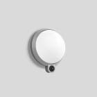 Bega - Applique avec capteur PIR, pour intérieur et extérieur, Argent · 3000 K