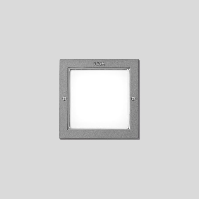 Bega - Applique encastrée, pour intérieur et extérieur, Argent · 3000 K · 4000 K