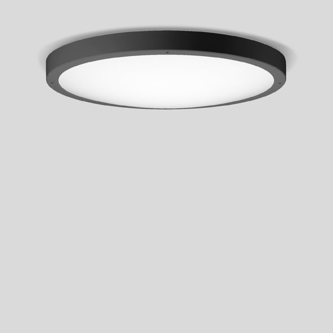 Bega - Luminaires de grande taille, pour intérieur et extérieur, Graphite · 4000 K