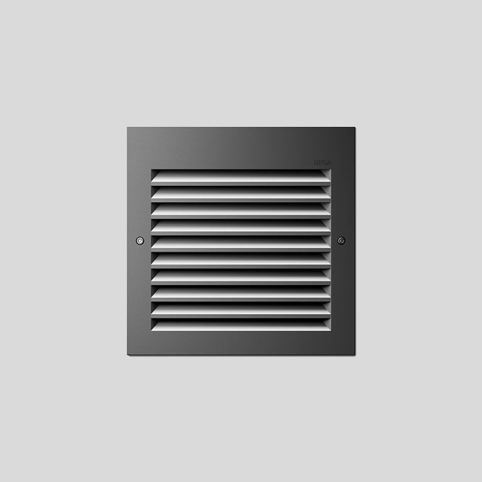 Bega - Applique encastrée, pour intérieur et extérieur, Graphite · 3000 K