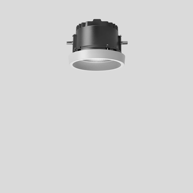 Bega - Plafonniers encastrés-spots, pour intérieur et extérieur, Blanc · 4000 K