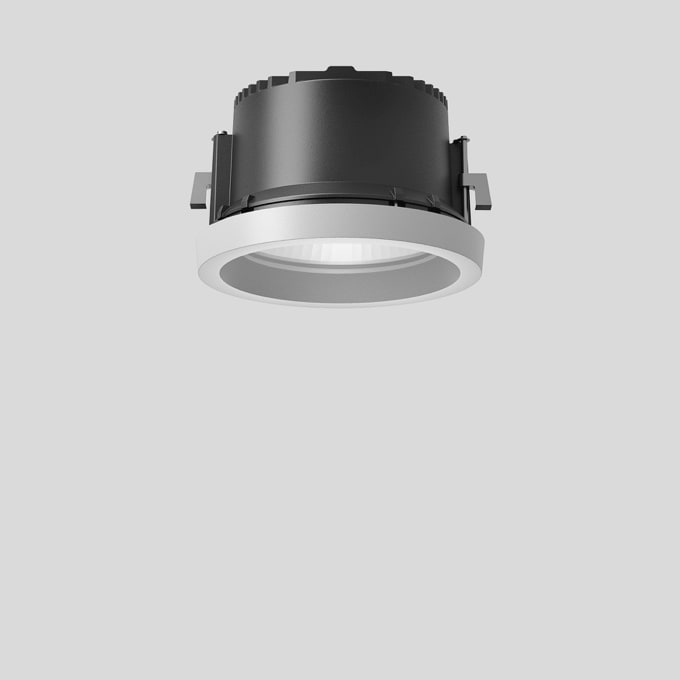 Bega - Plafonniers encastrés-spots, pour intérieur et extérieur, Blanc · 4000 K