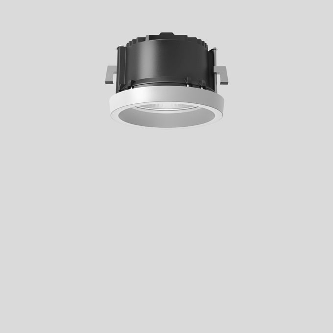 Bega - Plafonniers encastrés-spots, pour intérieur et extérieur, Blanc · 4000 K