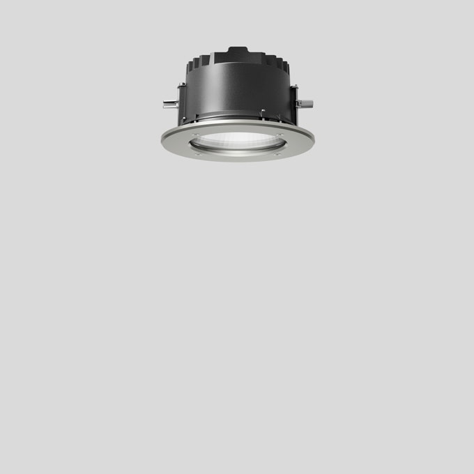 Bega - Plafonniers encastrés-spots, pour intérieur et extérieur, Acier inoxydable ·