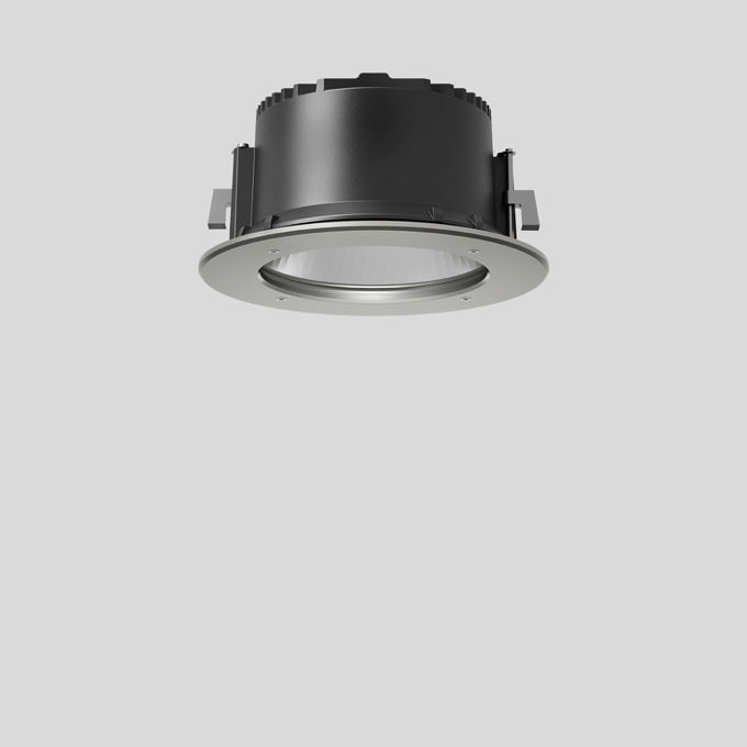 Bega - Plafonniers encastrés-spots, pour intérieur et extérieur, Acier inoxydable ·