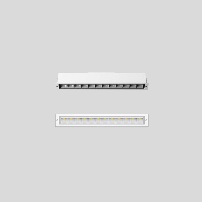 Bega - Plafonniers encastrés-spots, pour intérieur et extérieur, Blanc · 3000 K