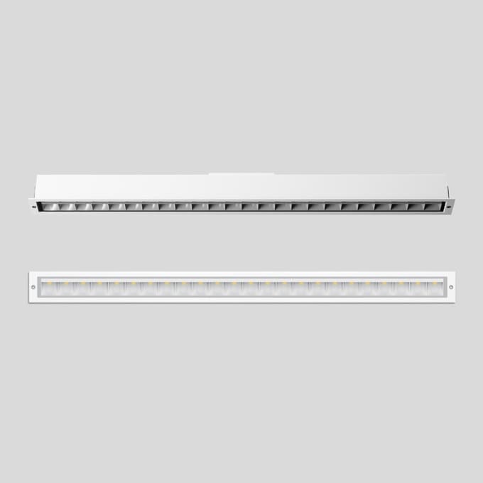 Bega - Plafonniers encastrés-spots, pour intérieur et extérieur, Blanc · 3000 K