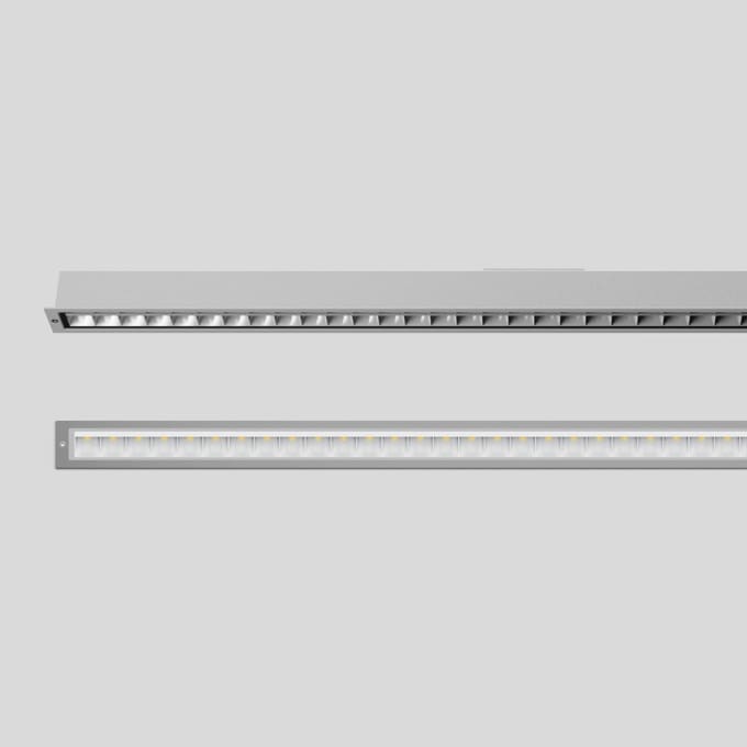 Bega - Plafonniers encastrés-spots, pour intérieur et extérieur, Argent · 4000 K