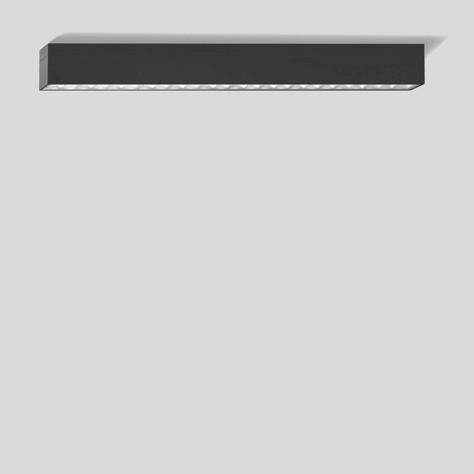 Bega - Plafonnier-spot en saillie, pour intérieur et extérieur, Graphite · 4000 K