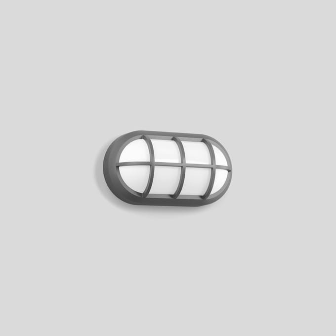 Bega - Applique et plafonnier, pour intérieur et extérieur, Argent · 4000 K