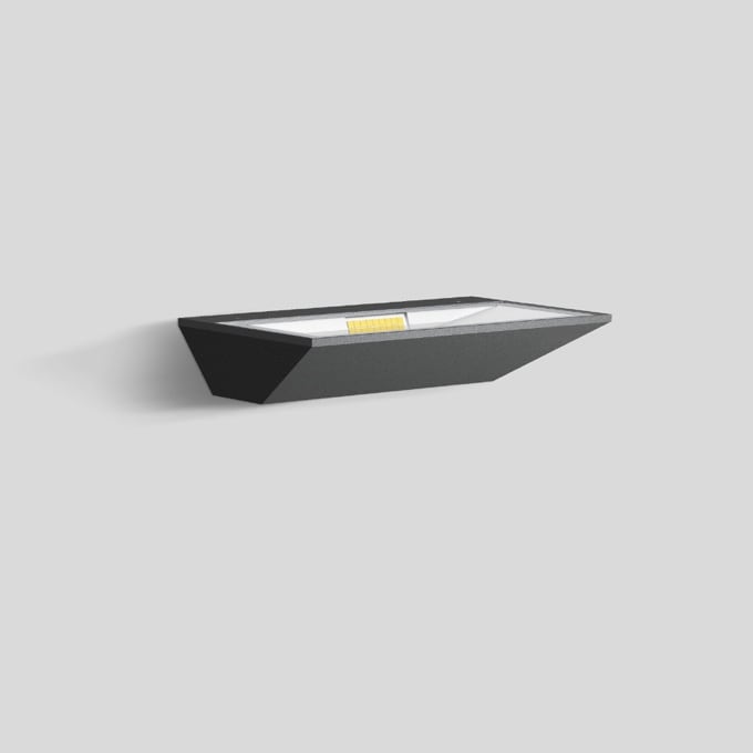 Bega - Lèche-murs, pour intérieur et extérieur, Graphite · 3000 K