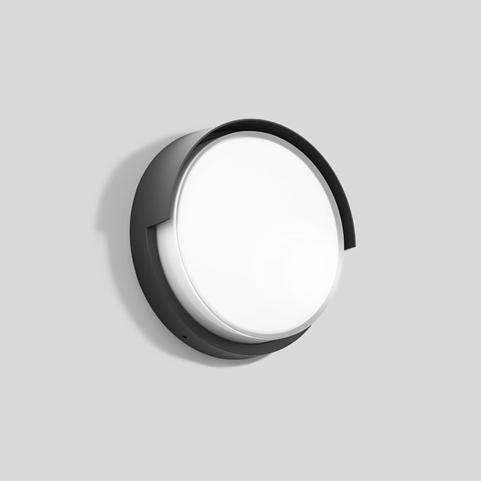 Bega - Applique et plafonnier, pour intérieur et extérieur, Graphite · 3000 K