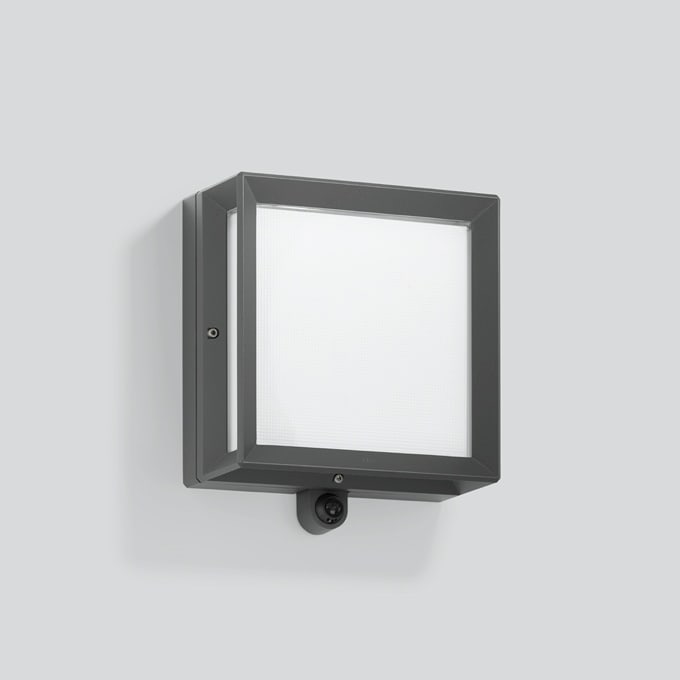 Bega - Applique avec capteur PIR, pour intérieur et extérieur, Graphite · 4000 K