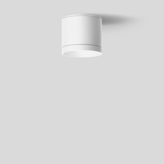 Bega - Plafonnier-spot en saillie, pour intérieur et extérieur, Blanc · 3000 K