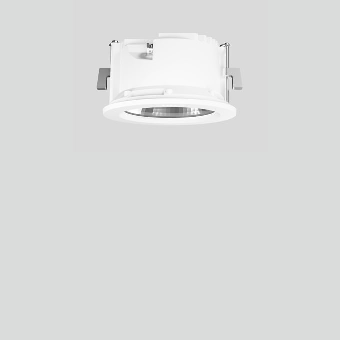 Bega - Plafonniers encastrés-spots, pour intérieur et extérieur, Blanc · 4000 K