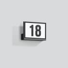 Bega - Luminaire numéro de maison, pour intérieur et extérieur, Graphite · 3000 K