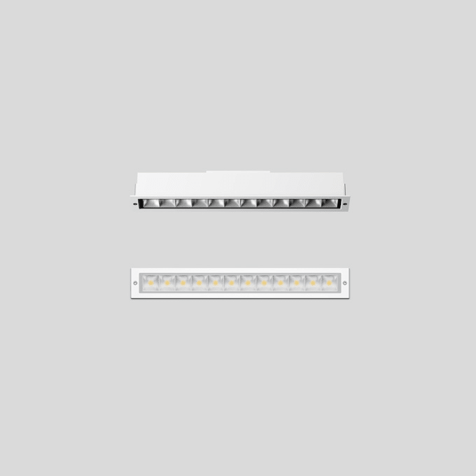 Bega - Plafonniers encastrés-spots, pour intérieur et extérieur, Blanc · 3000 K