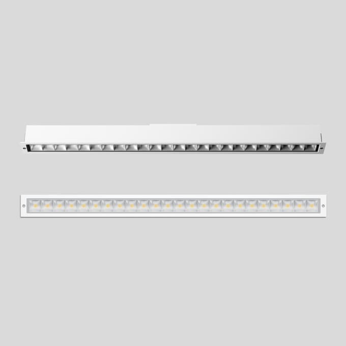 Bega - Plafonniers encastrés-spots, pour intérieur et extérieur, Blanc · 3000 K